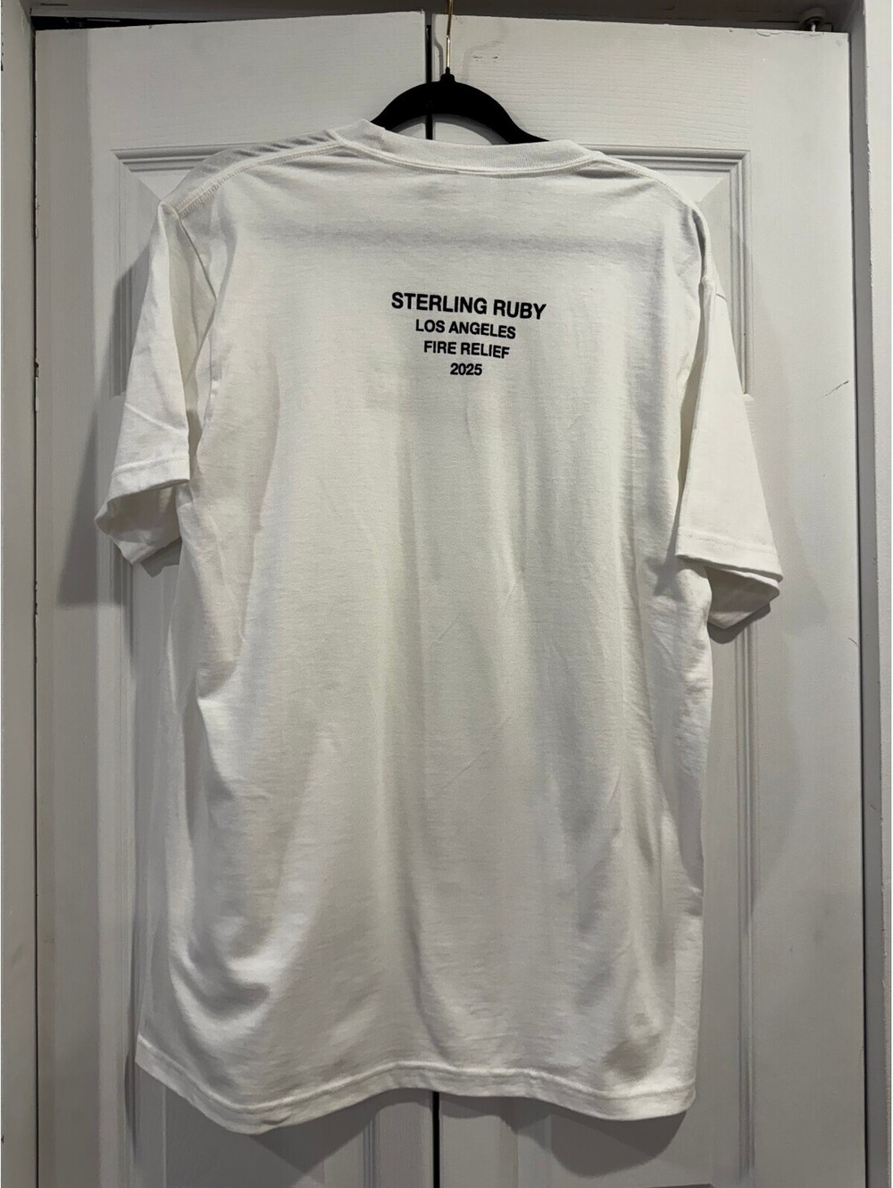 Supreme x Sterling Ruby LA Fire Relief Benefit Tee White